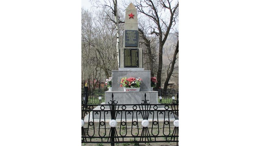 Памятник односельчанам, павшим на фронтах Великой Отечественной войны, с. Даргавс